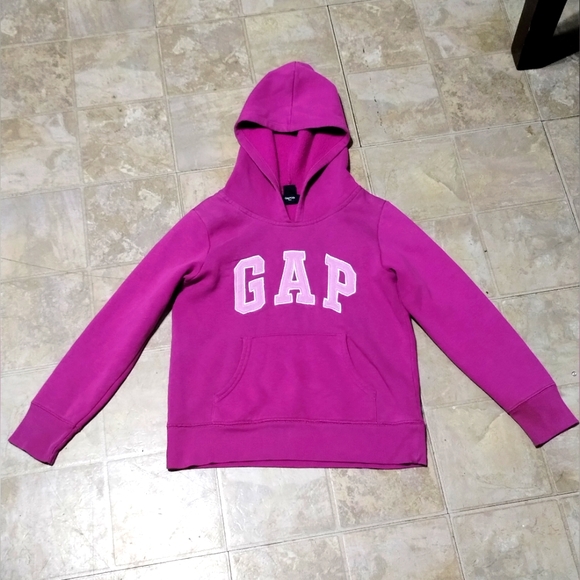 Gap lavender purple Logo pullover sweatshirt hoodie girl size  small - Picture 3 of 15